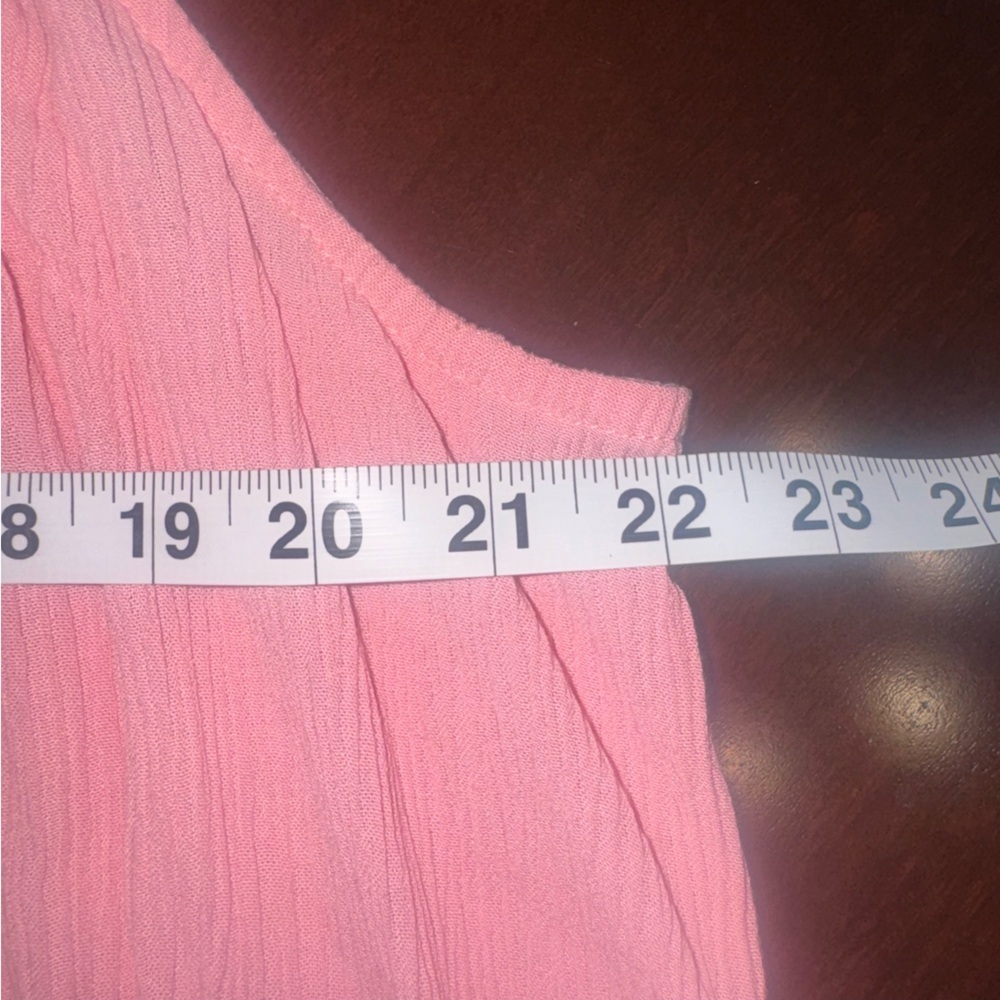 Pink Ruffle Dress Women’s 3X Flowy Cottagecore Feminine Summer - Picture 11 of 13